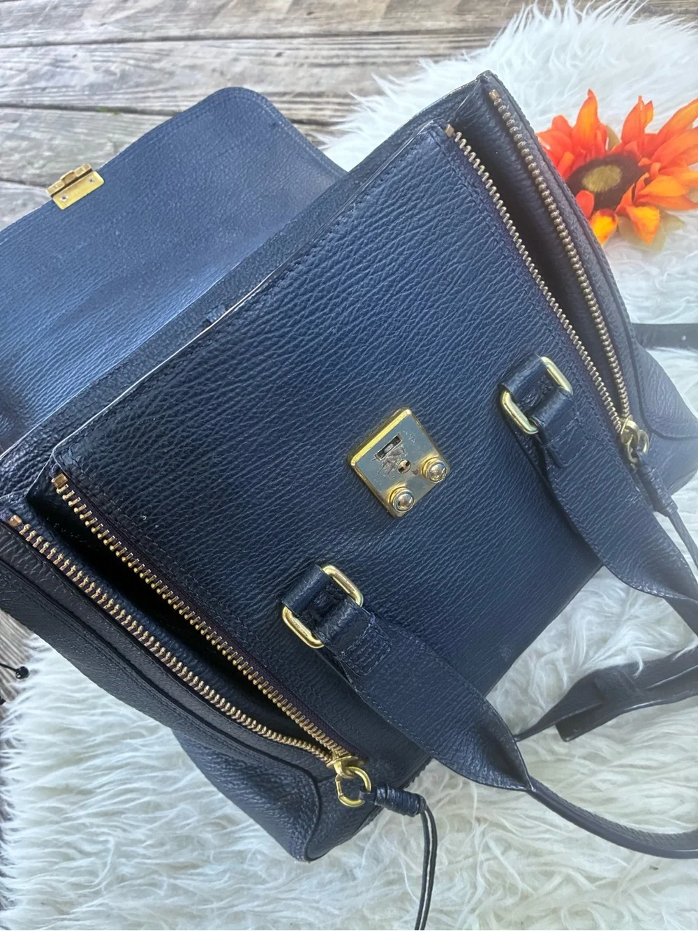 🌺HP🌺3:1 Phillip Lim 💯 authentic Structured Leather Satchel Handbag🌺